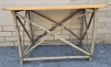 Small Wooden Coffee Table With Base Made Of Sticks ( 31" x 16" x 19.5" ) - 3