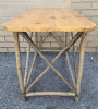 Small Wooden Coffee Table With Base Made Of Sticks ( 31" x 16" x 19.5" ) - 4