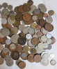 World Coin & Token Lot . Includes 1947 Canadian Silver Dime & 1944 Netherlands Silver Quarter - 4