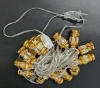 New GOLD Coloured Lantern-Shaped String / Fairy Lights 110V | 9.8 Feet 20 LED Lights | Can Be Daisy-Chained - 3