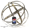 Large Metal Folding Orb Yard Art | 15.75" Diameter - 2