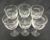 Etched Wheat Wine Glasses Set of 6 Goblets - 2