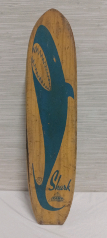 Vintage Nash Side Walk Surfboards Skate Board Wooden 22" x 5 1/2"