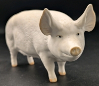 Vintage Beswick England Matte Porcelain Pig Sow Figure | 2.5" Tall