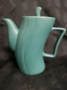 Ceramic Funky Leaning Teapot - 8.5" tall with Lid - 2