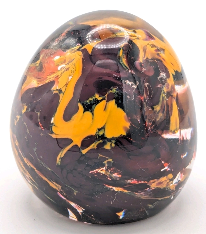 Fantastic Art Glass Paperweight | 3" Tall