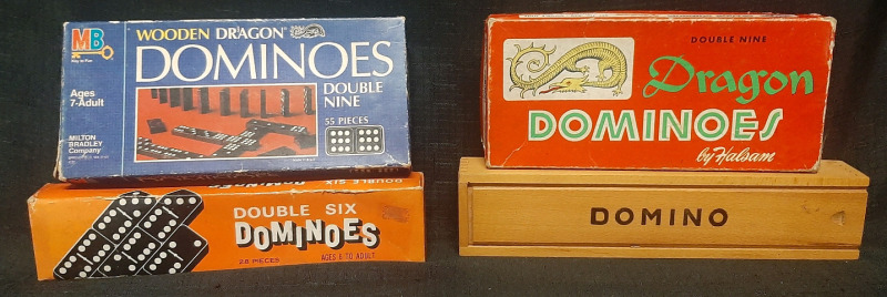 4 Sets of Vintage Dominoes