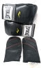 Everlast Everfresh Pro-Style Mesh-Palm 14oz Boxing Gloves & Pair of Straight Bag Gloves - 2