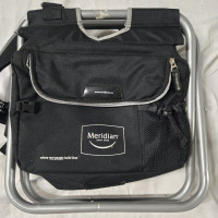 Portable, Meridian Bank-Branded | Stool With Built In Cooler Bag For Watching Sports Games/ Kids Sports Tournaments