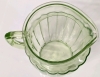 Stellar Vintage Unsigned Anchor Hocking Uranium Glass Pitcher | 8.25" Tall - 4