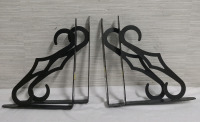 New Decorative Shelf Brackets Wall Mounted Floating Heavy Duty Metal 9 3/4" x 8 3/4" Lot of 4 Brackets Retail $10.98 Each