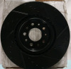 New Brake Disk 13" Slotted and Drilled Ventilated Painted Rotor - 3