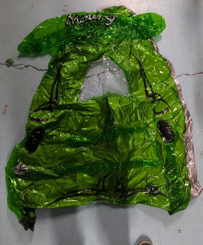 Inflatable Manta Ray Swimline Water Floatie. Measures approximately 45" Long when deflated.
