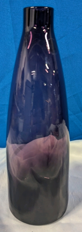 Vintage Retired Ikea Mildra Plum Glass Bottle.