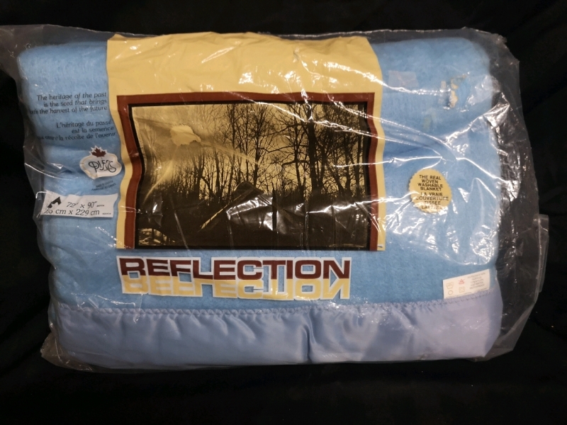 New Reflection Blanket - 72 by 90" - Acrylic & Nylon