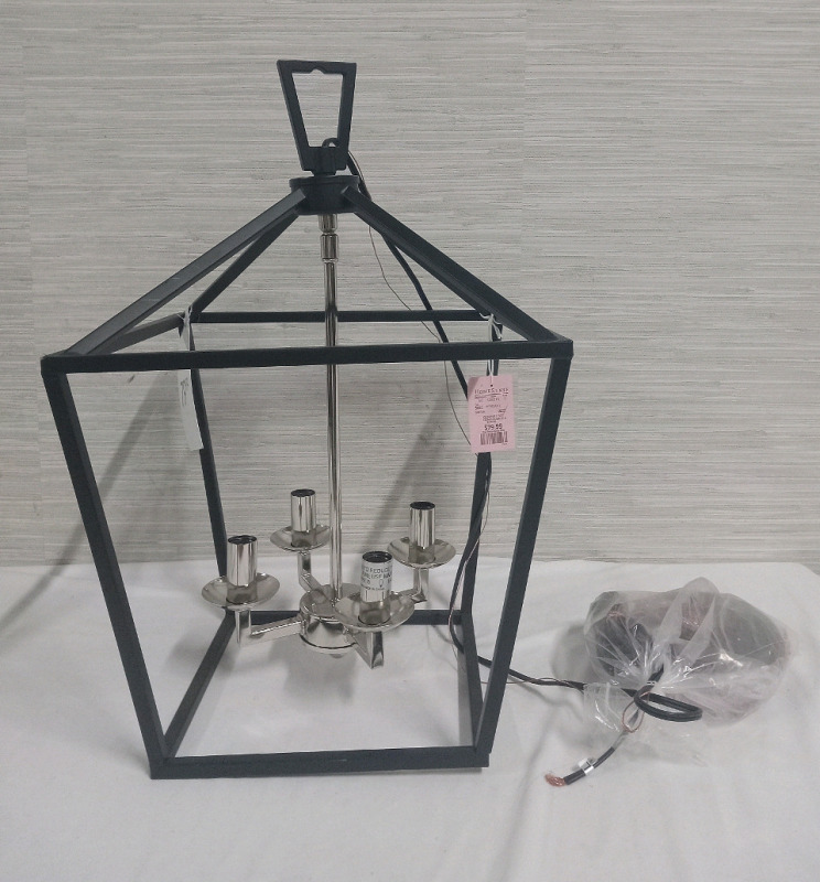 New Interior Hanging Light Fixture HomeSense Retail $79.99 , 19" Tall, 9" Base