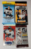 2021 - 2023 Topps , Upper Deck , Panini Baseball, Hockey & Basketball Trading Card Sealed Wax Packs - 4 Packs