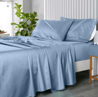 New 5 Pcs Split King Size Egyptian Cotton Sheet Set | Includes: 2 Fitted Sheets, 1 Flat Sheet & 2 Pillow Cases