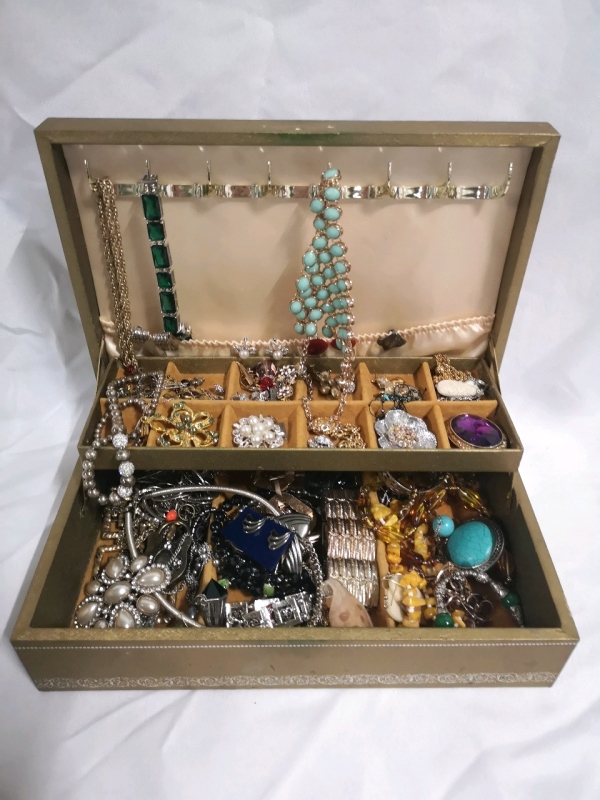 Vintage Women's Jewelry lot in Case