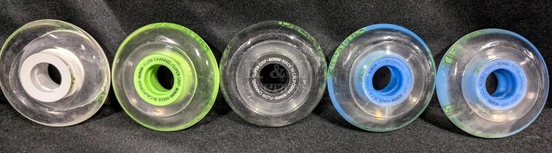 5 New Labeda Slime Inline Skate Wheels. 80mm