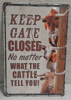 New Keep Gate Closed - 1ft X 8"