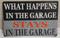 New "Garage" Metal Sign - 1ft X 8"