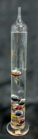 German Glass 7-Measurement Galileo Thermometer with Multicolored Fluid Filled Balls | 16.75" Tall