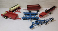 Vintage International Harvester & Erti Farming Metal Toy Accessories