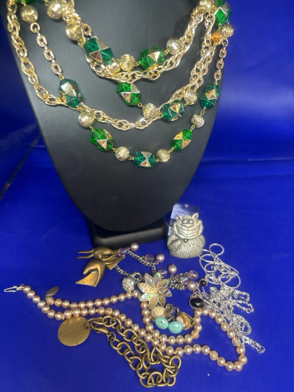 Jewelry Pieces Some signed Crafters Lot As Is