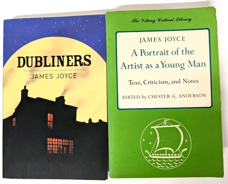 2 Janes Joyce Paperback Books | Dubliners & A Portrait of the Artist as a Young Man