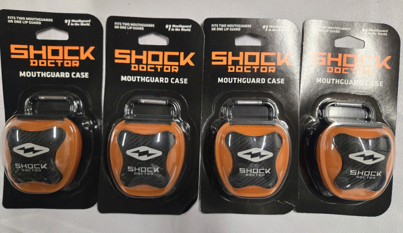 4 Pcs New Sealed | Shock Doctor Microbial Mouth Guard Case * Retails For $47.96 ÷ 4 = 11.99 Each *