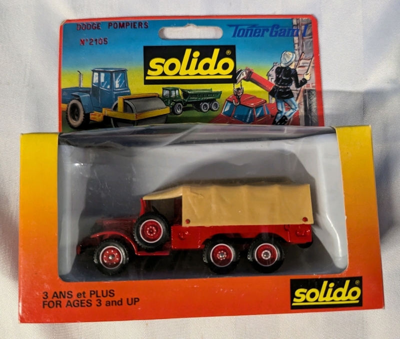 Vintage Diecast Solido "Dodge Pompiers" No. 2105