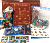 YO-KAI Watch Mega-Lot! 3 Medal Binders, Sticker Sheets, Extra Binder Pages for Medals, Extra Medals in Bag, Trading Cards & 2 Yo-Kai "Watches"