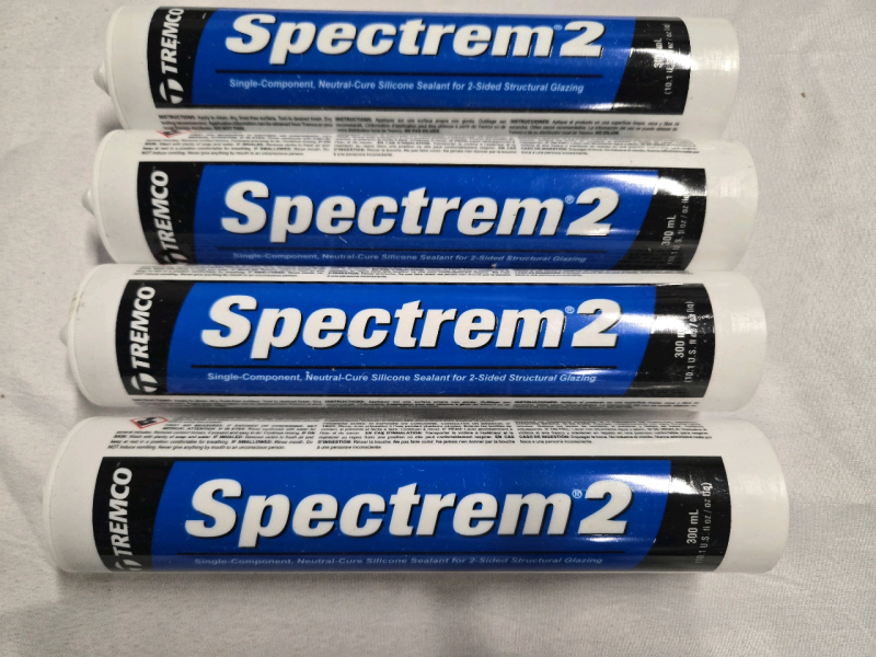 4 New Sealed | 300 ML Tremco Spectrem 2 High Performance Silicone Sealant * Retails For 13.99 Each *