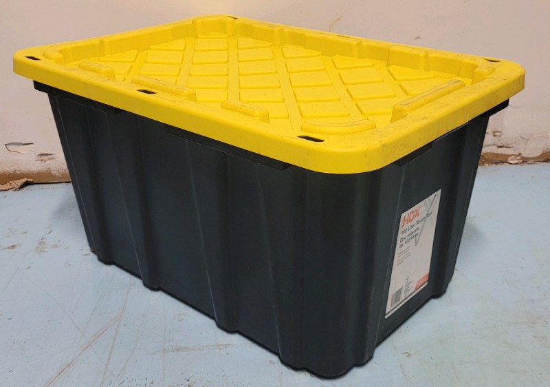 HDX 102L Tough Tote Storage Bin with Lid