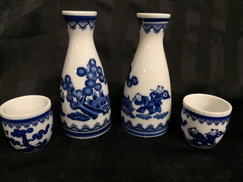 Sake Bottles and Cups