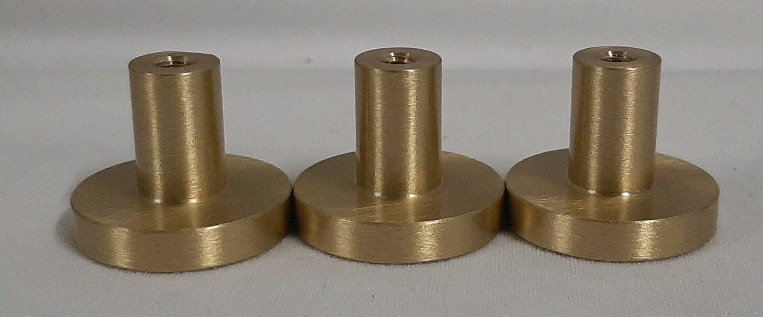 Multiple Round Brass Cupboard Knobs