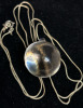 Rock Crystal Sphere Pendant on Chain