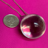 Rock Crystal Sphere Pendant on Chain - 4