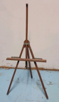 Vintage Grumbacher Portable Wood Artist Easel , Adjustable Height