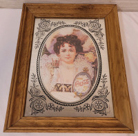 Coca-Cola Framed Home Decor Mirror . Measures 11 1/4"&times;14 1/4"