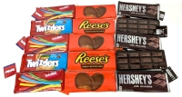 15 New Candy Brands Zippered Pencil Cases / Makeup Bags : 5 each Twizzlers, Reese's & Hershey's Milk Chocolate |