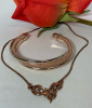 Capri Moon Rose Gold Plate Mesh Bracelet Rose Gold necklace