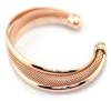 Capri Moon Rose Gold Plate Mesh Bracelet Rose Gold necklace - 4