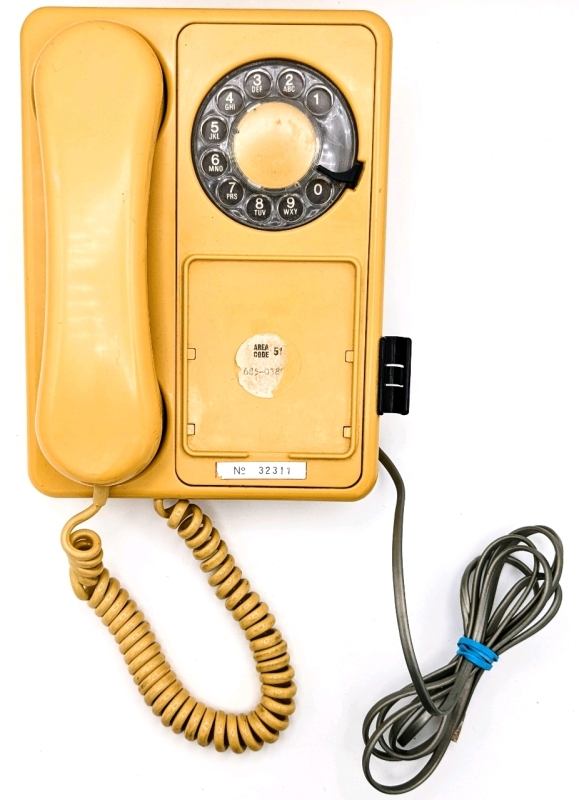 Vintage Northern Telecom / Bel Canada Wall-Mounted Rotary Phone | 16.5" x 9.25" x 2.25" Thick