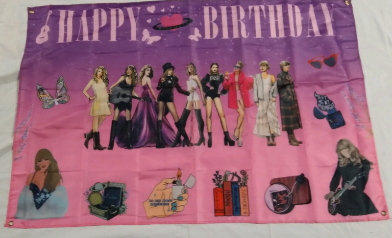 New 59"x35" Taylor Swift Hapy birthday Poster