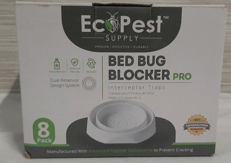 New Ecopest Bed Bug Traps - Pack of 8