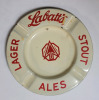 Vintage LABATTS Lager Stout Ales Metal Ashtrays . Measure 6 1/4" diameter each - 3