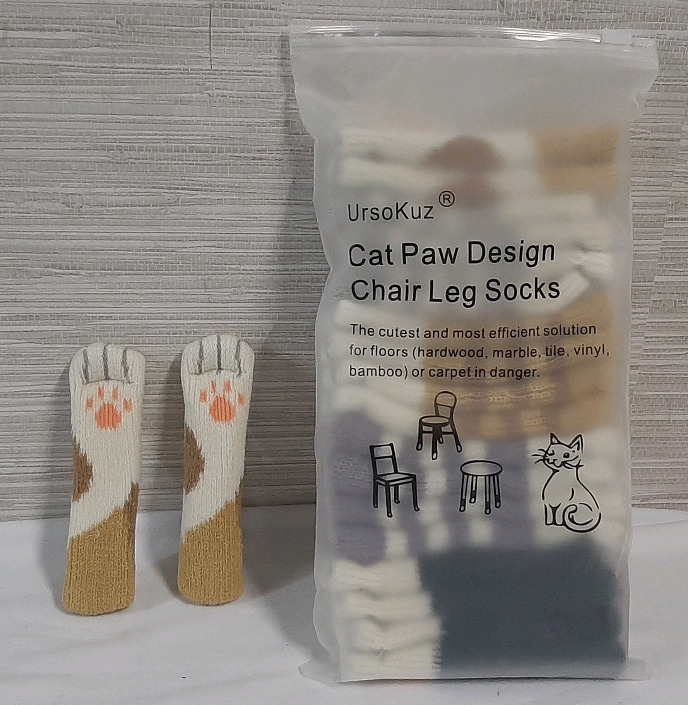 New 10 Pair Cat Paw Design Chair Leg Socks -