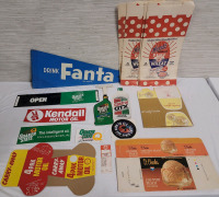 Vintage Advertising Signs , Stickers , Bags . Oil & Gas , Ice Cream , Flour